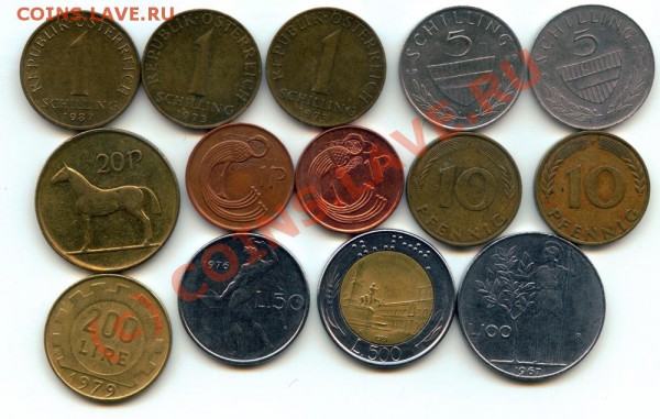 L43 Иностранные монеты 14 шт. с рубля! до 20.05 в 22.00 - L43 Div -2