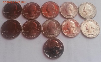 Набор монет 25центов Парки двор S с 200р. - 20150103_121641