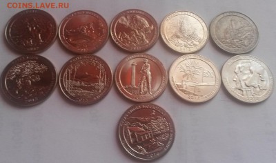 Набор монет 25центов Парки двор S с 200р. - 20150103_121520