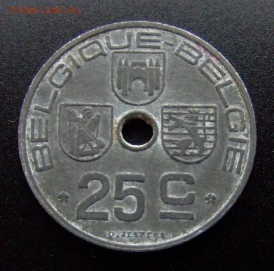 3 - Бельгия 25 сантимов (1946) цинк Р