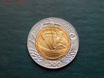 Ватикан 500 лир 1985 UNC (би-метал) - DSCN3400.JPG
