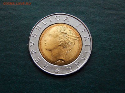 ИТАЛИЯ 500 лир 1996 биметал UNC - DSCN3397.JPG