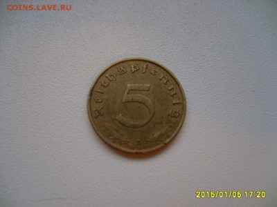 ГЕРМАНИЯ,5 пфеннигов 1938А(ал.бронза)!до 7.01.2015 - S6003227.JPG