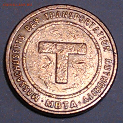 Транспортный жетон Массачусетс, США, до 11.01.15_22:00 - мас-