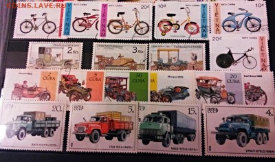 марки СССР, CUBA, Vietnam, Чехословакии.(велосипеды + авто). - IMG_20150106_120555