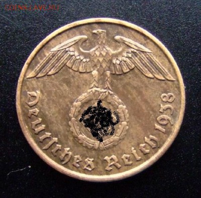 3 - Германия (3-й Рейх) 2 рейхспфеннига (1938 J) А