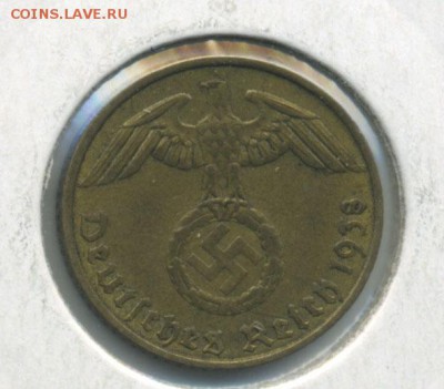 III Рейх 5 рейхпфенингов 1938A до 13.01.2015 в 22:00 Москве - 5RP1938A_
