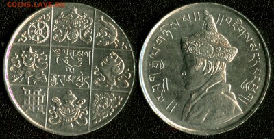 2 рупии 1950 до 22:00мск 14.01.15 - Бутан 0,5 рупии 1950