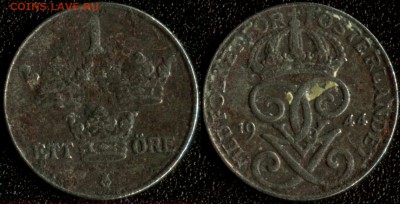 Швеция 1 оре 1944 (железо) до 22:00мск 14.01.15 - Швеция 1-1944