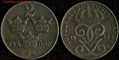Швеция 2 оре 1945 (железо) до 22:00мск 14.01.15 - Швеция 2-1945