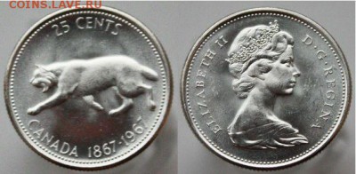 Канада 25 центов 1967г до 10.01 22-30 мск - Снимок.JP645645.JPG