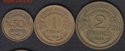 2, 1 и 2 франка 1931-1939 до 09.01.2015 21-00 - Франция 2