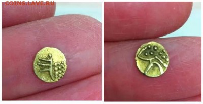 Фанам Индия идентификация - INDIA SOUTHERN STATES TINY GOLD COIN (FANAM) 17TH-18TH CENTURY.JPG