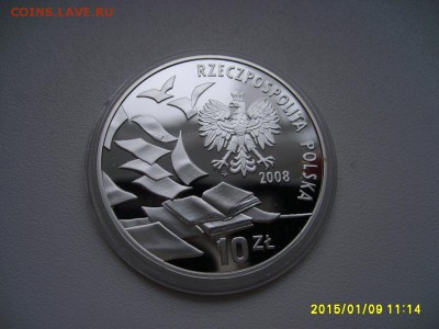 ПОЛЬША,10 злотых 2008г(40 лет соб-м 03.1968г)!до 11.01.2015 - S6003243.JPG