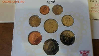 Набор монет Великобритании 1986г BUNC буклет - 20140904_193842