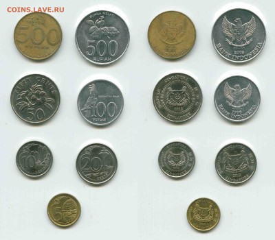 Индонезия, Сингапур 7 разных монет. 15.01.2015 до 22:00 - Монеты Индонезия, Сингапур