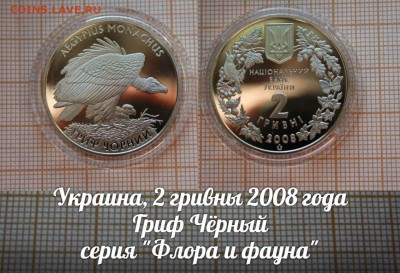 Украина, 2 гривны 2008г. Гриф чёрный. До 12.01.15г в 22:00 - гриф