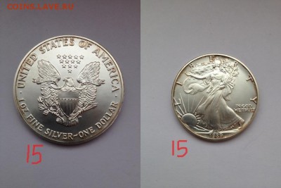 Серебро монеты ФРГ . USA коллекция цена7.т+бонус кейс дерев. - 15