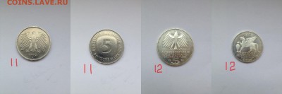 Серебро монеты ФРГ . USA коллекция цена7.т+бонус кейс дерев. - 1112