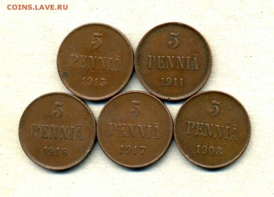 5 пенни 1908,11,15,16,17 гг. до 15.01.15. 22-00 мск - img834