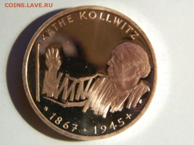ГЕРМАНИЯ 10 mark 1992 Рroof - KATHE KOLLWITZ серебро - Изображение 087