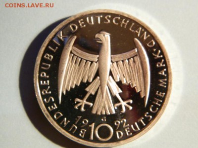 ГЕРМАНИЯ 10 mark 1992 Рroof - KATHE KOLLWITZ серебро - Изображение 088