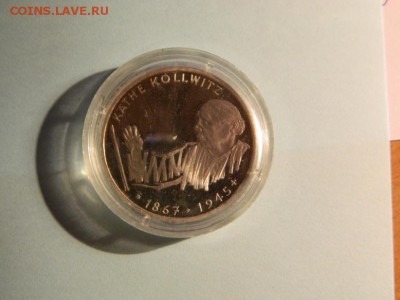 ГЕРМАНИЯ 10 mark 1992 Рroof - KATHE KOLLWITZ серебро - Изображение 089