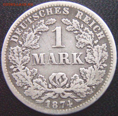Германия_серебряная марка 1874(F); до 11.01_22.06мск - 9162