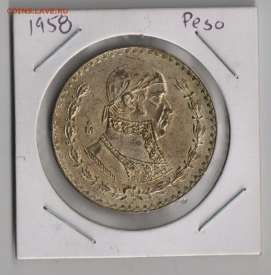 Мексика 1Песо 1958г,1959г в сохране до 13.01.2015г - 1
