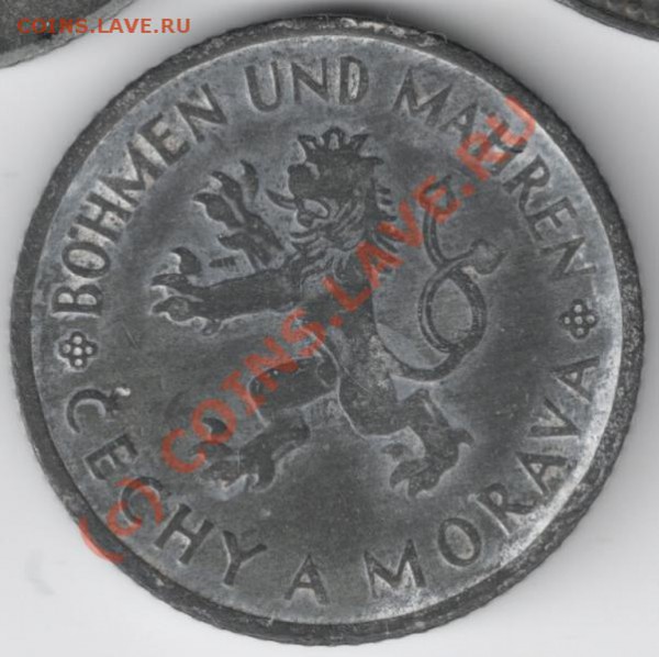 1 крона 1942 Богемия и Моравия до 22-00 19.05 - 1 42 богемия_