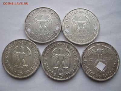 3 РЕЙХ 5 Х 5 марок 1934-1938. Серебро. ПРЕДПРОДАЖНАЯ. - 002.JPG