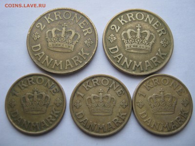 ДАНИЯ 5 монет 1925-1939 (1, 2 кроны) РАЗНЫЕ годы. 18.01. - 022.JPG