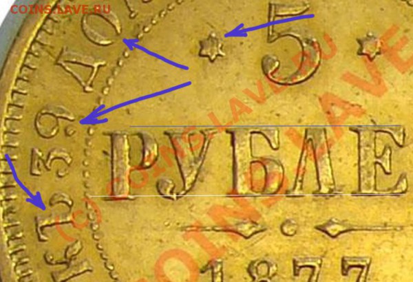 5 рублей 1877 г - 5r1877-23-FRAG
