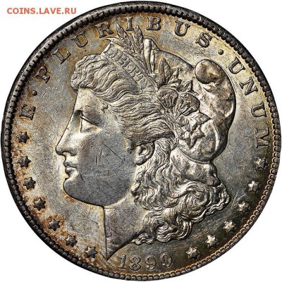 Morgan Dollar 1890 CC сомнения в подлинности - 4