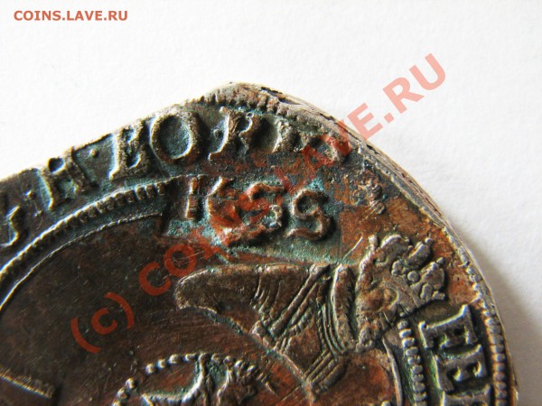 Ефимок с признаком 1655 год - клеймо