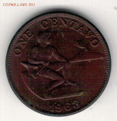 Филиппины сентаво 1963 до 19.01.15 в 22.00мск (А623) - 4-ф-св1а