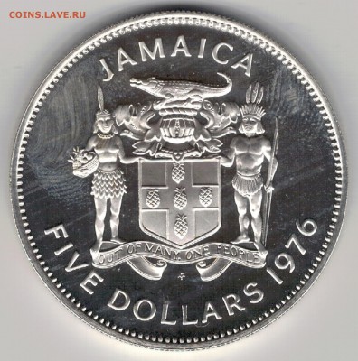 Ag Ямайка 5$ 1976 Норман Мэнли до 19.01.15 в 22.00мск (А640) - 5-ям1