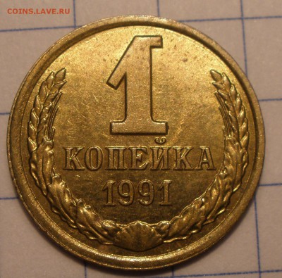 1 копейка 1991 года грибок частично вне кольца - P1131194.JPG