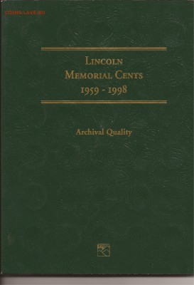 АЛЬБОМ ЦЕНТОВ США. 1959-1998. Предпродажная оценка. - Scan.США.Альбом-5