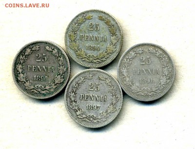 25 пенни 1890,91,94,97 гг. до 20.01.15. 22-00 мск. - img874