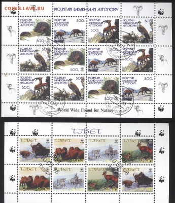 Марки-виньетки - ФАУНА - 2 (гашёные) - Фауна-виньетки11+