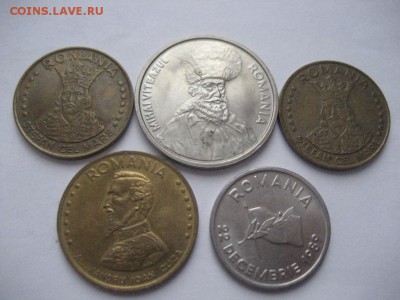Румыния. 100,50,20,20,10 леи - монеты 899