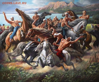 Белка И Стрелка,Сундет той,Серьга и тд - aybek_begalin_kokpar_2012g._100h120sm_h.m