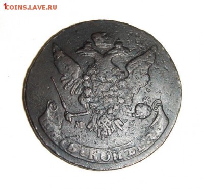 5 копеек 1763-1788гг. 5шт. перечеканы. Оценка. - 2