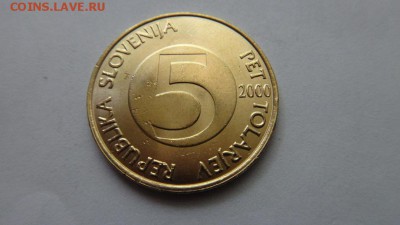 СЛОВЕНИЯ 5 толларов aUNC до  21.01.15  22.00 мск. - 47