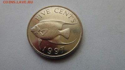 БЕРМУДСКИЕ О-ВА 5 центов aUNC до  21.01.15  22.00 мск. - 75