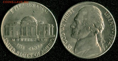 США 5 центов 1974  до 22:00мск 22.01.15 - США 5 центов 1974