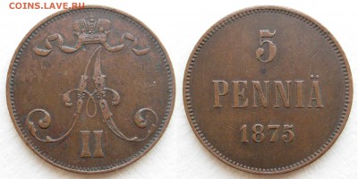 5 пенни 1875г. - 5п-51