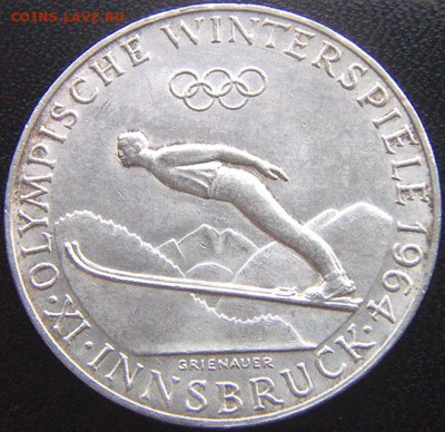 Австрия_50 шиллингов 1964. Крупное серебро; до 17.01_22.26м - 9188