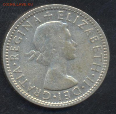 Австралия шиллинг 1953 г. До 20.01.15 г. 21-00 МСК. - Автралия шиллинг 1953 1